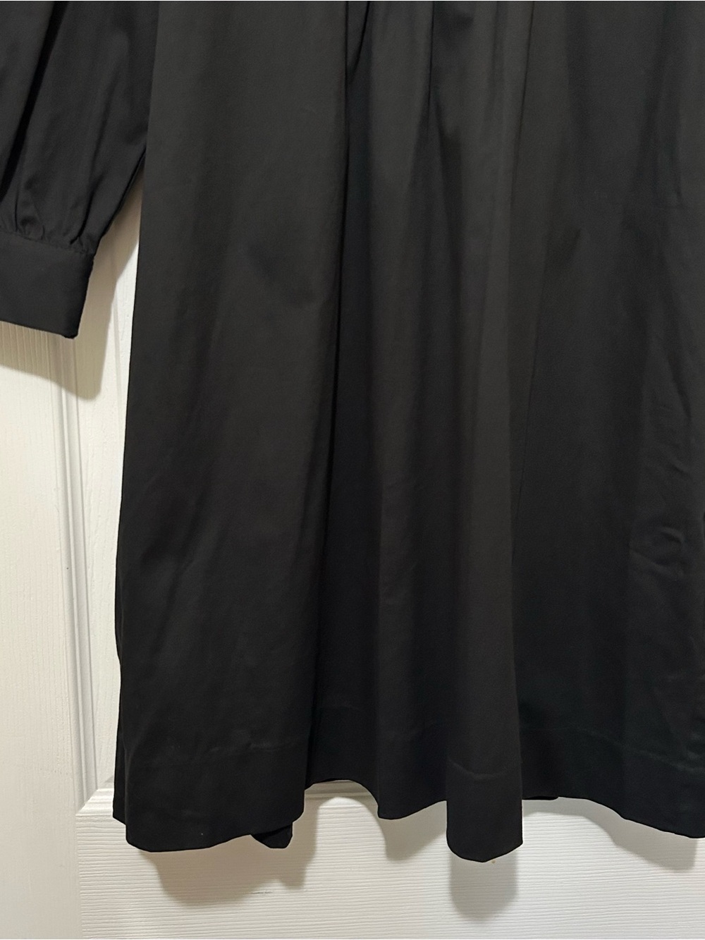 Pomander Place Black Puff Sleeve Mini Dress Business Casual Preppy LBD Sz Small - Picture 6 of 9